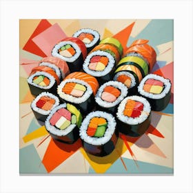 Sushi Rolls Canvas Print