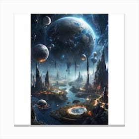 Space City Canvas Print