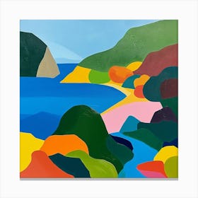 Abstract Travel Collection Dominica 2 Canvas Print