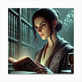 Archivist Elara Voss Canvas Print