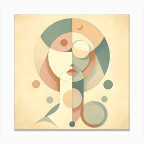 Abstract Girl Painting 3 Canvas Print