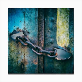 The Rusting Gate Square Canvas Print