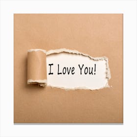 I Love You 2 Canvas Print