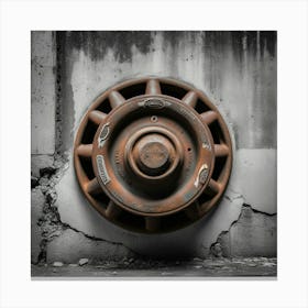 Rusty Wheel 2 Canvas Print