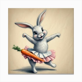 Bunny Dance 6 Canvas Print