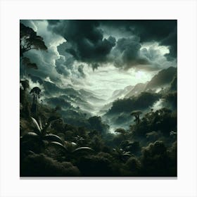 Storm Over The Rain Forest Canvas Print