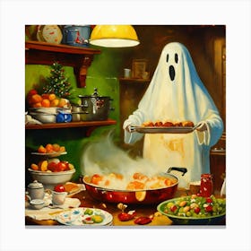 Ghost In The Kitchen Canvas Print