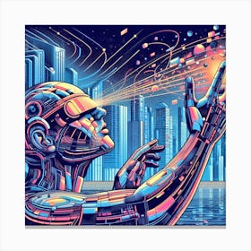 Futuristic Man 1 Canvas Print