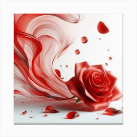 Rose, Modern 1 Canvas Print