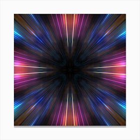 Abstract Light Burst Canvas Print