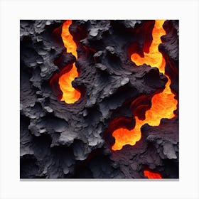 Lava - Close Up Photo Canvas Print