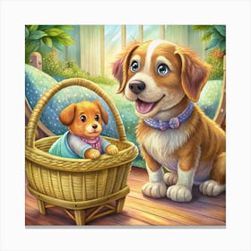 My Cute Puppy Canvas Print