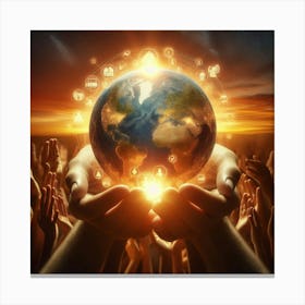 - Earth Stock Videos & Royalty-Free Footage Canvas Print