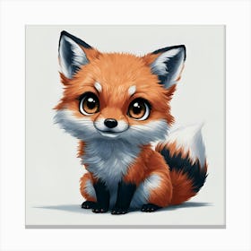 Cute Fox 3 Canvas Print