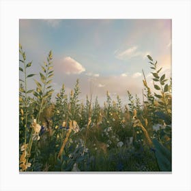 Field Of Wildflowers Canvas Print