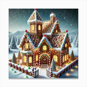 Xmas House Canvas Print