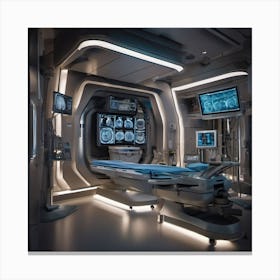 Futuristic Medical Room 1 Canvas Print