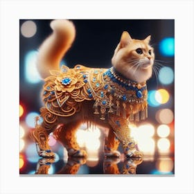 Cat In Costume Canvas Print