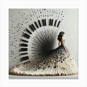 Paper Dress Canvas Print