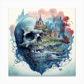 Skull In The Sky Canvas Print