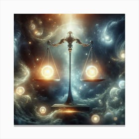 Balance Scales Of Justice Canvas Print