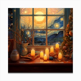 Christmas Window Canvas Print