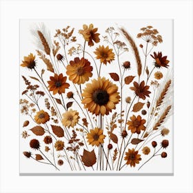 Boho Flowers 2 Canvas Print