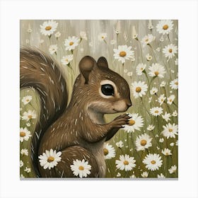 Squirrel Fairycore Painting 2 Canvas Print