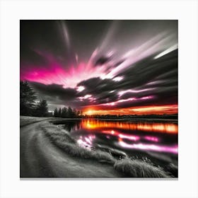 Sunset In Flint Canvas Print