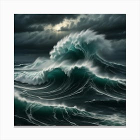 Stormy Sea 5 Canvas Print