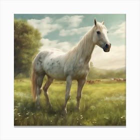 Horse In The Meadow 3 Canvas Print