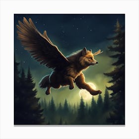 Flying fox Canvas Print