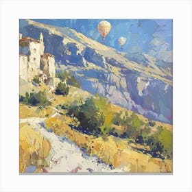 A Cappadocia In Turkey Oil Painting Illustration 1720349057 2 Canvas Print