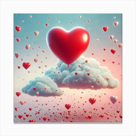 Heart In The Sky Canvas Print