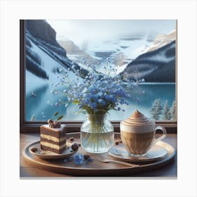 Coffee And Cake Table Canvas Print