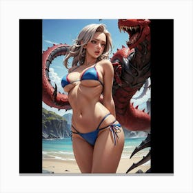 Sexy Dragon 1 Canvas Print