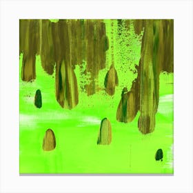 Drops - Lime Canvas Print