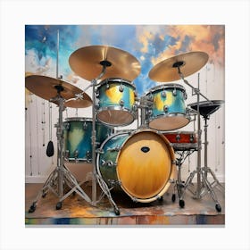 Drum Set Canvas Print