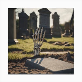 Graveyard Hand Canvas Print