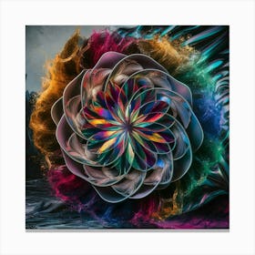 Psychedelic Flower 1 Canvas Print