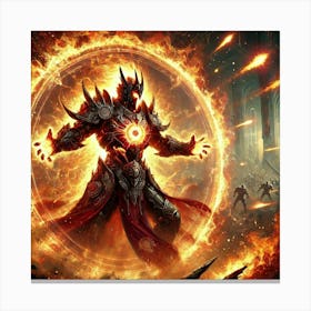 Supreme Overlord Pyre Thermal Shield Canvas Print