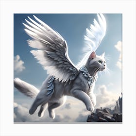 Angel Cat Canvas Print