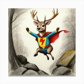 Super Deer 6 Canvas Print