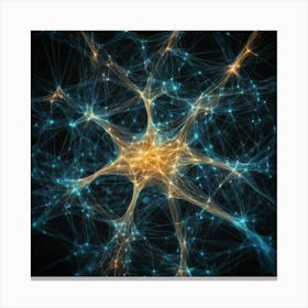 Neuron Network Canvas Print