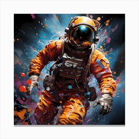 Astronaut In Space Canvas Print