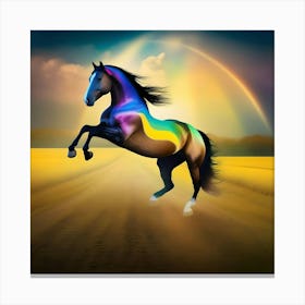 Rainbow Horse Canvas Print