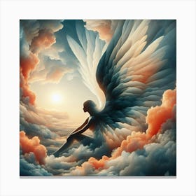 Angel In The Clouds 2 Canvas Print