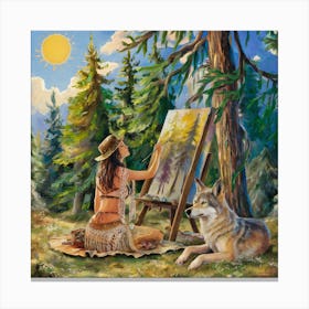 In The Woods Canvas Print