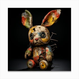 Decrepit Toy Bunny Canvas Print