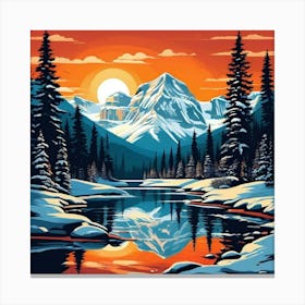 Banff In Winter Canvas Print